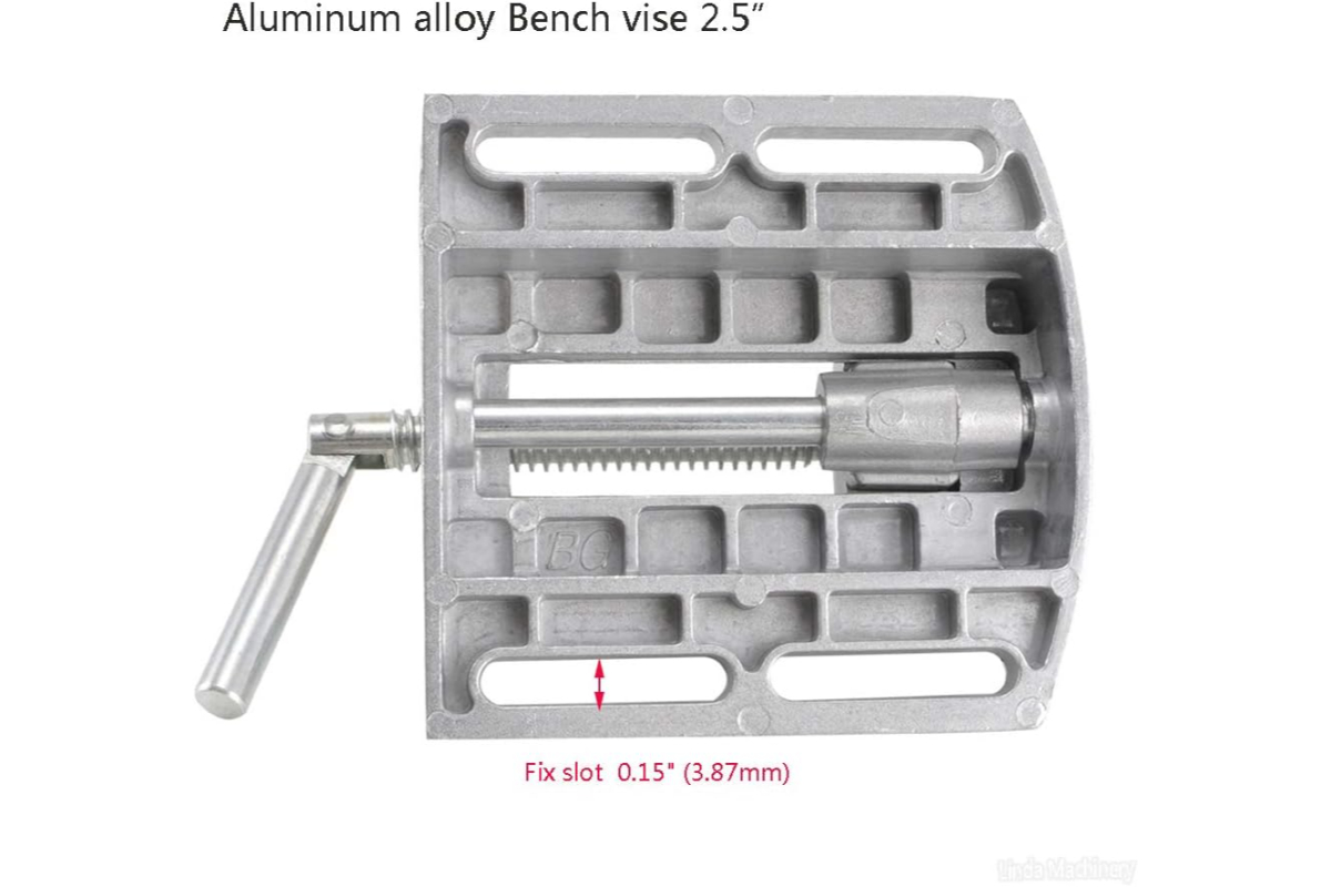 Precision 2.5" Bench Vise - Universal Table Clamp for Drill Press and Milling - Image 5