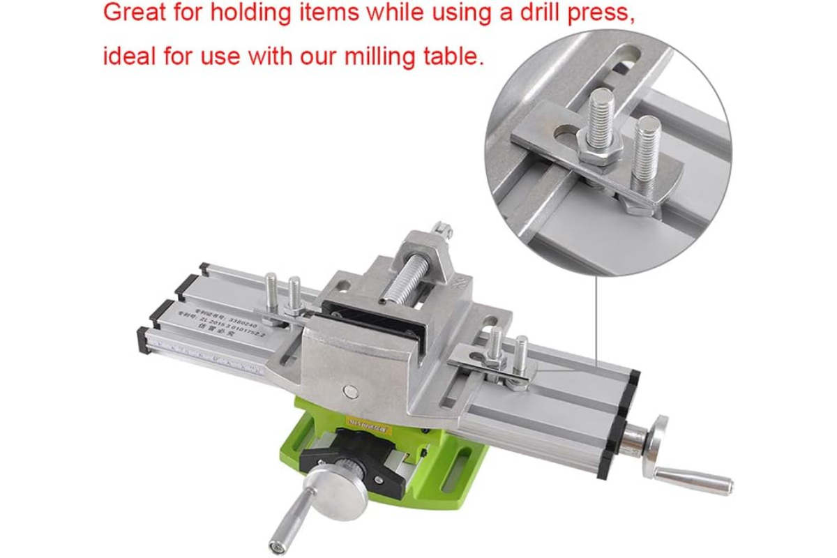 Precision 2.5" Bench Vise - Universal Table Clamp for Drill Press and Milling - Image 4