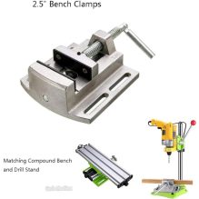 Precision 2.5" Bench Vise - Universal Table Clamp for Drill Press and Milling