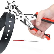 Multi-Purpose Rotary Punch Pliers for Leather & Fabric, 6 Sizes