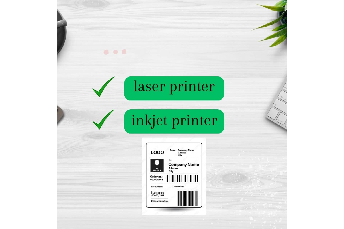 Print'X A4 Self-Adhesive Labels, 100 Sheets, Matte Finish, Compatible with Inkjet and Laser Printers - Image 4