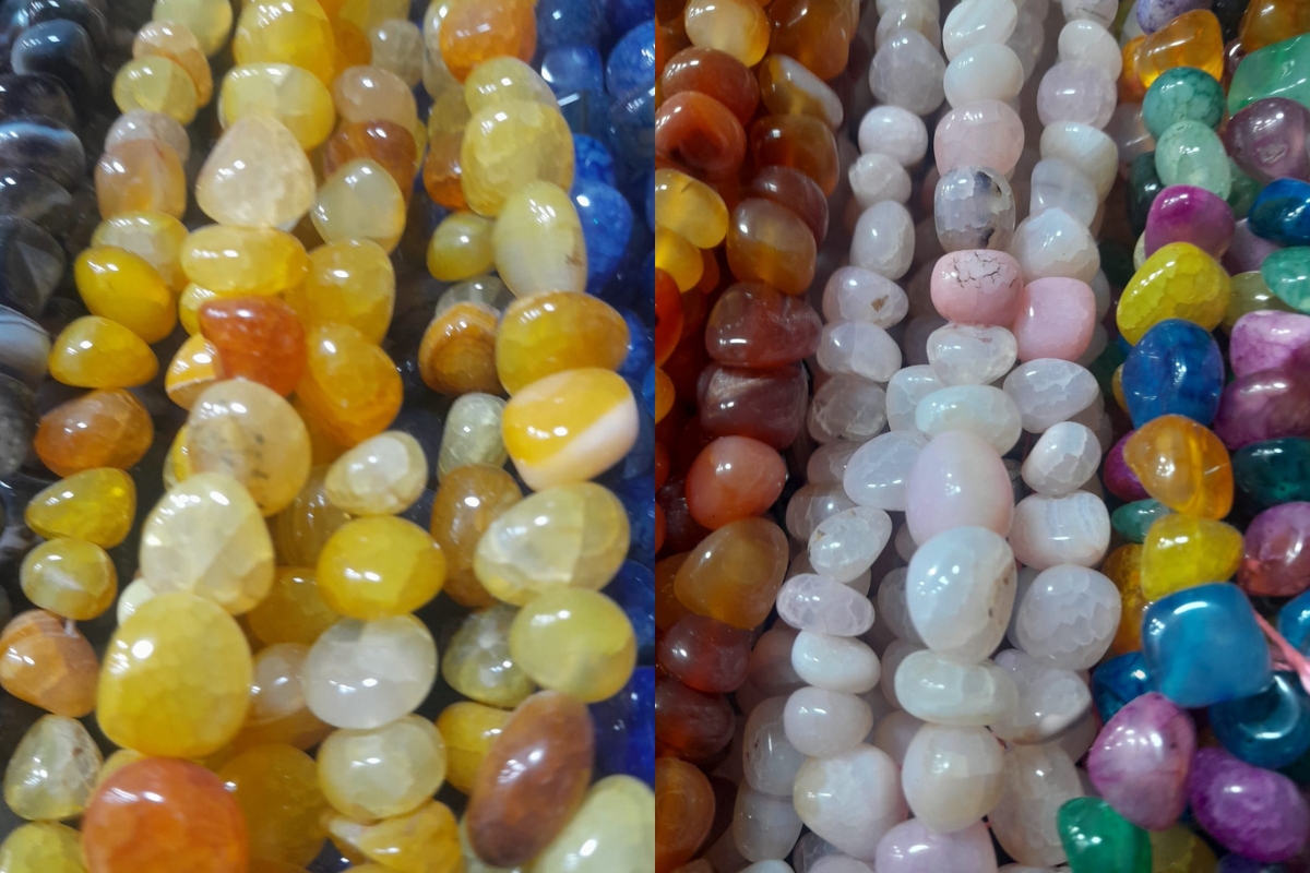8mm Polished Agate Tumbled Stones for Jewelry Making and Crafts - Image 3