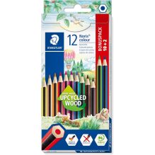 Staedtler Noris Colour Upcycled Wood Colouring Pencils, 12