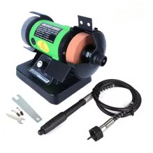 Mini Bench Grinder & Polisher with Flexible Shaft - 100W