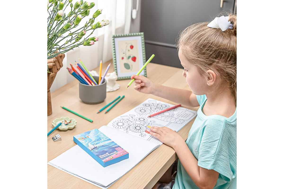 Colored Pencil Set 24 Eco-Friendly Colors for Drawing for Children - Image 4