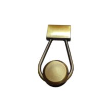 Modern Geometric Magnetic Clasp for Handbags - Brushed Brass Square & Circle Bag Lock Hardware