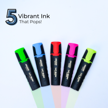 Hauser Softglow Highlighter Pens (Set of 5)