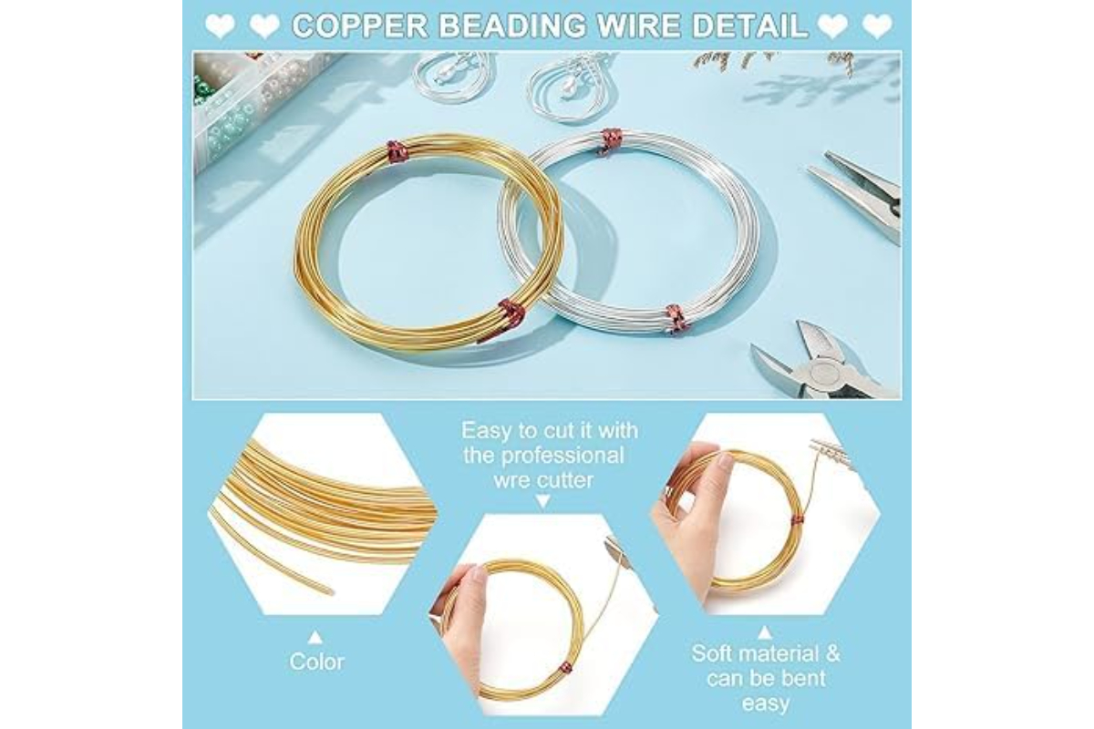Aluminum Craft Wire for Jewelry Making & DIY Crafts, 1mm - Image 3