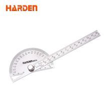 Harden Stainless Steel Bevel Protractor and Ruler - 180° Angle & Length Measurement Tool