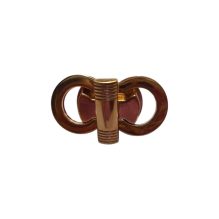 Golden Figure-Eight Twist Lock for Handbags