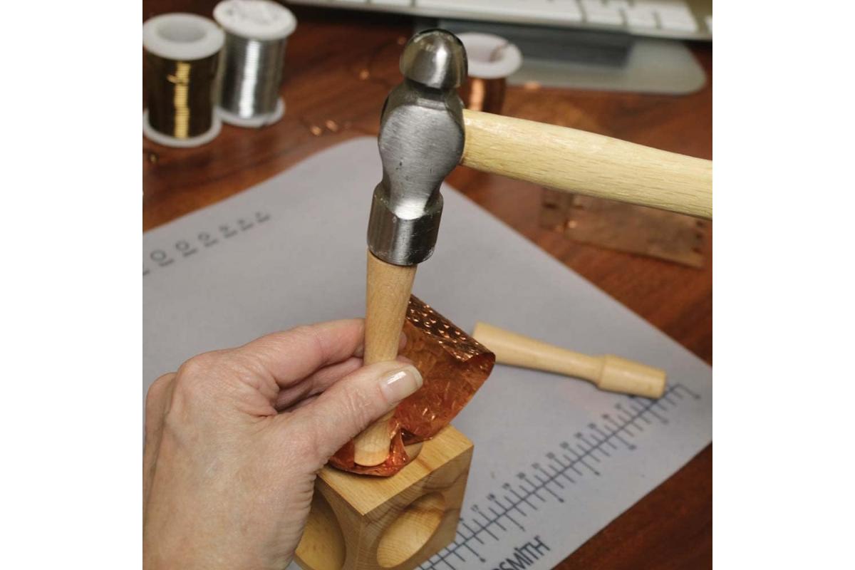Wooden Metal Forming Block & Domed Punches Set - Image 3
