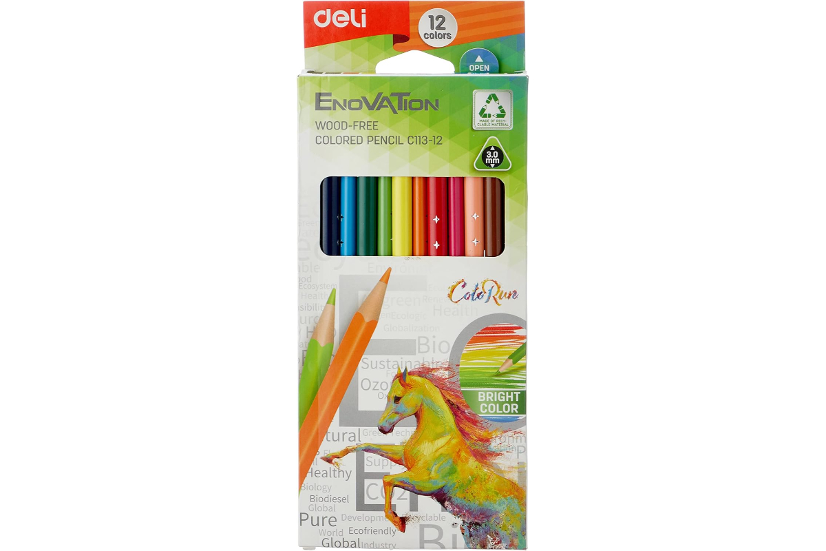 Deli "Enovation" Wood-Free Colored Pencils - Image 7