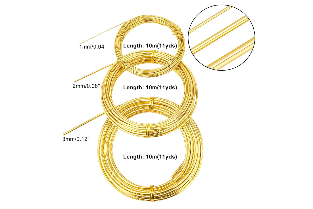 Aluminum Craft Wire for Jewelry Making & DIY Crafts, 1mm - Image 5