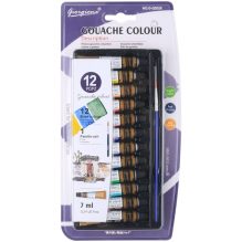 Beginner's Gouache Paint Set - 12 Colors