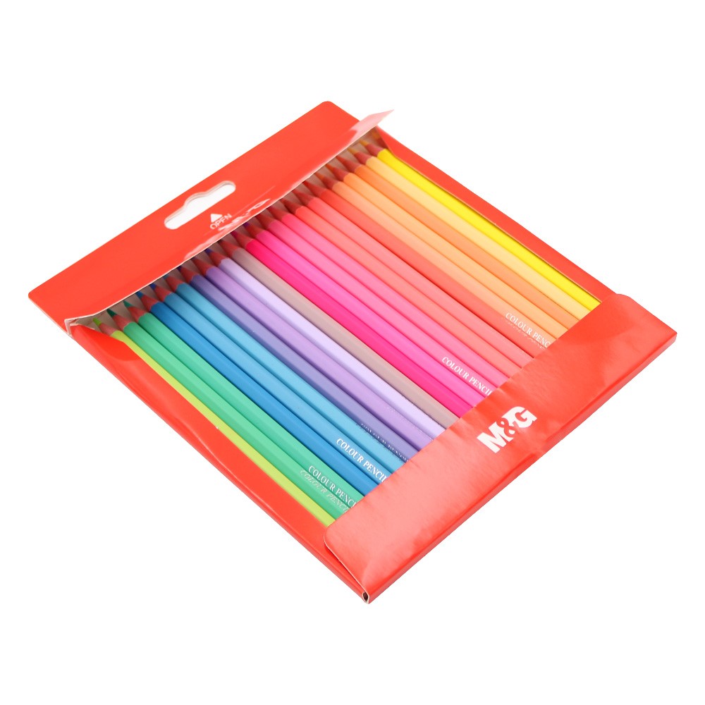 M&G "Little Kitty" Hexagonal Pastel Colored Pencils - 24-Color Set - Image 3
