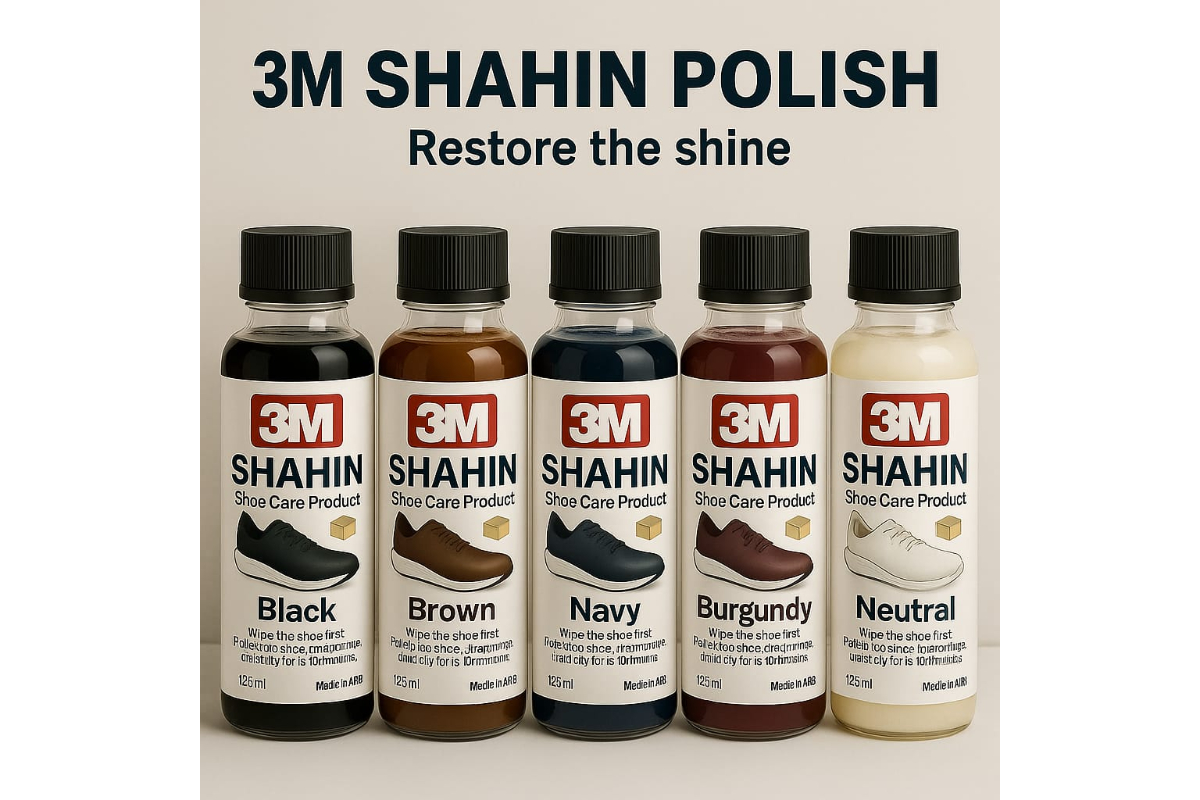 3M SHAHIN Liquid Shoe Polish for Leather Shine & Restoration (Multiple Colors) - Image 5