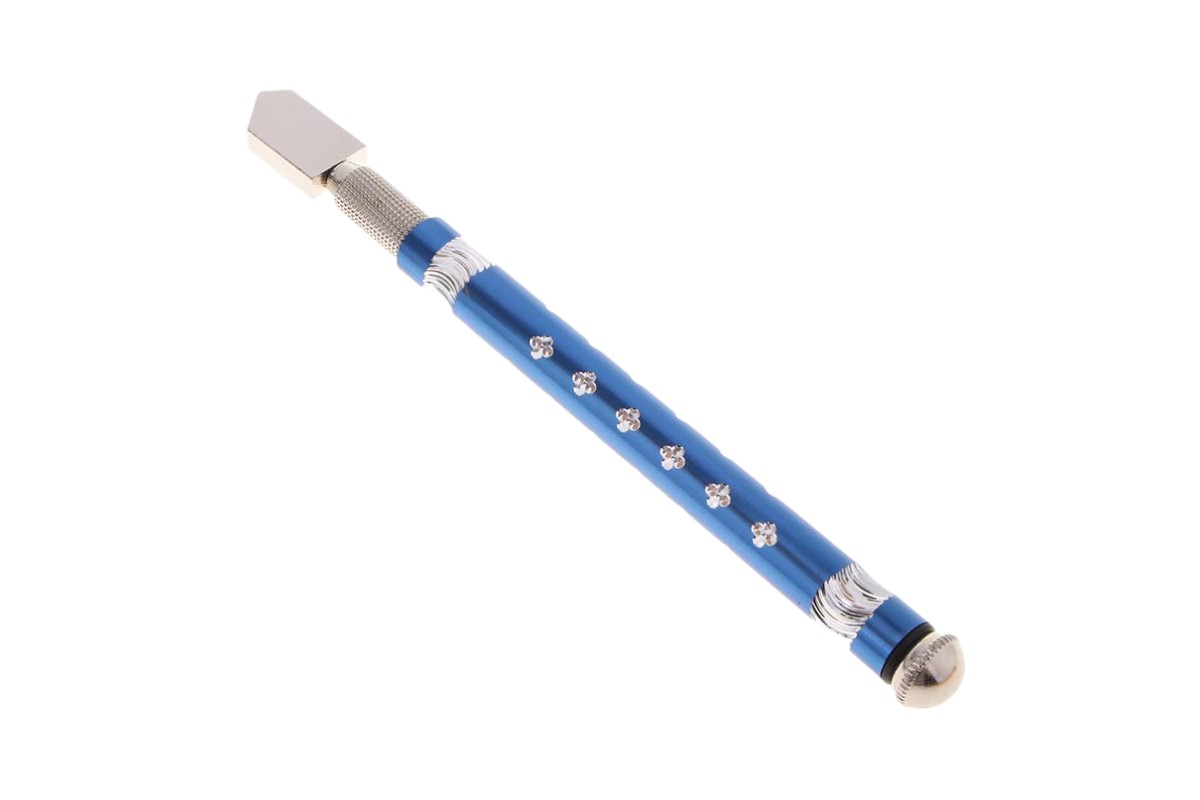 Professional Glass Cutter with Blue Metal Handle – For 6–12mm Glass