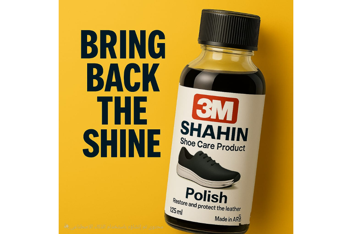 3M SHAHIN Liquid Shoe Polish for Leather Shine & Restoration (Multiple Colors)