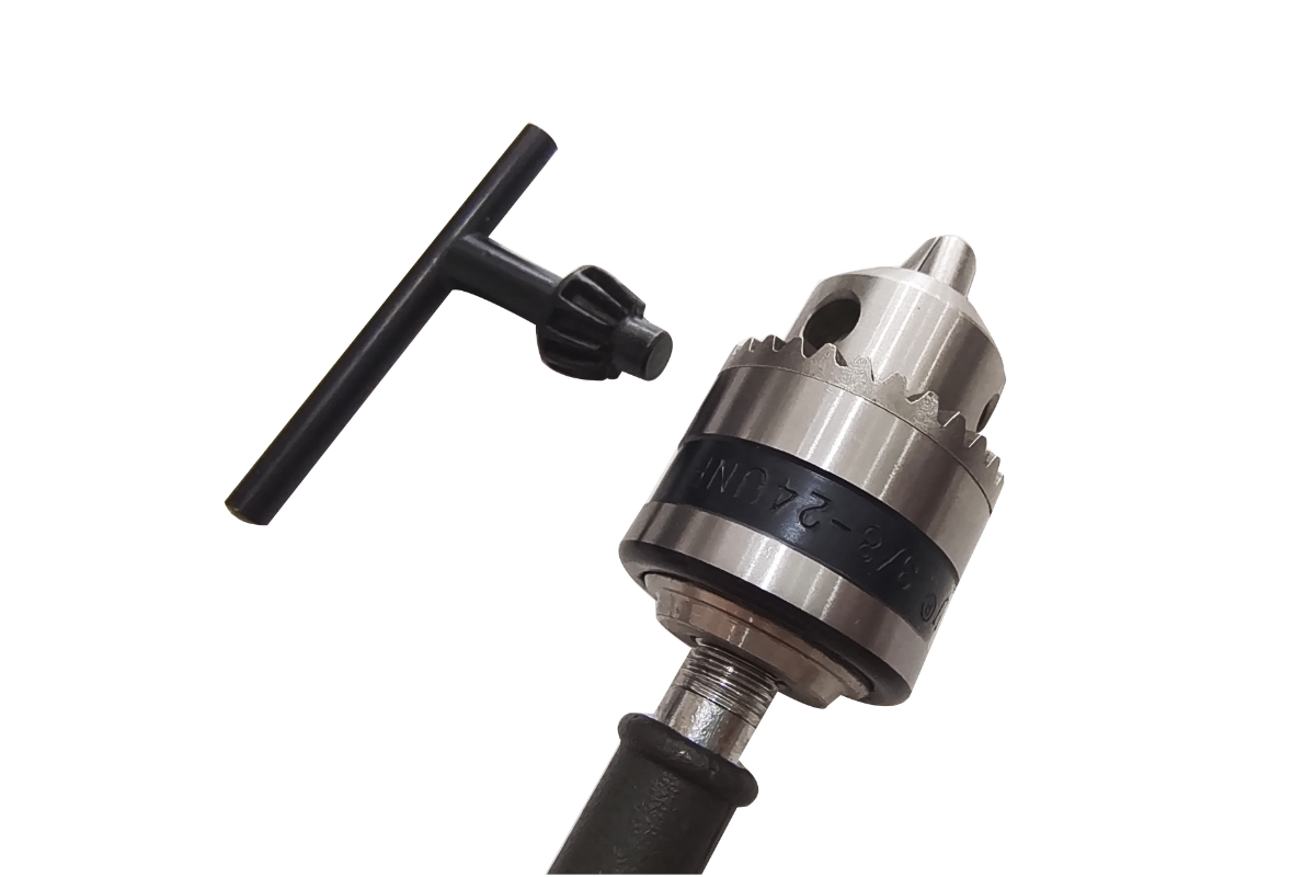 Hand Drill (Eggbeater Drill) with Chuck and Key, Ideal for Woodworking and Fine Craft Projects - Image 5
