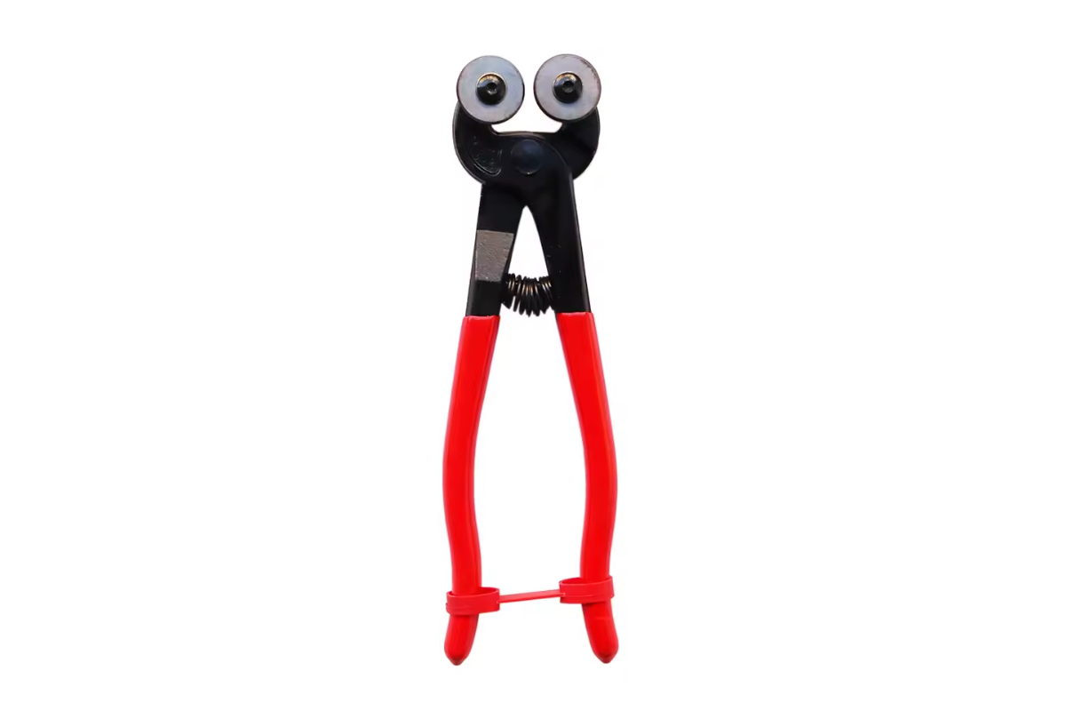Professional Double Wheel Mosaic & Glass Cutter Pliers | Handheld Tile Nipping Tool for Crafts