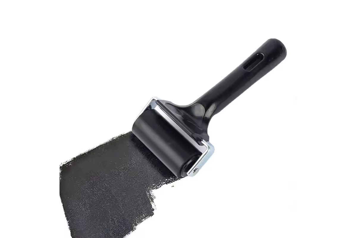 Small Rubber Brayer Roller for Crafting, Ink, and Art Printing - Image 4
