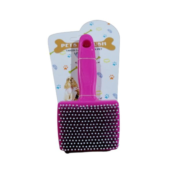 Small Multi-Use Slicker Brush – Pet Grooming & Macrame Fringe Detangler Tool