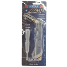 K-STAR MAXIMA Model 303 Glass Cutter - Automatic Oil Feed, Ergonomic Grip for Stained Glass & Mosaic Art