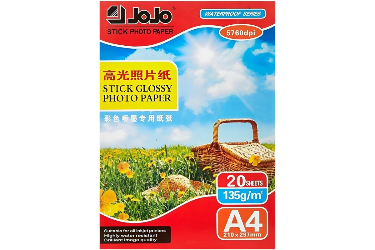 A4 Glossy Stick Photo Paper (Printable Sticker)