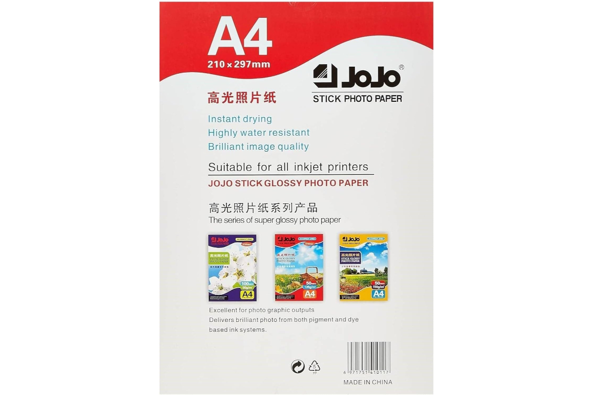 A4 Glossy Stick Photo Paper (Printable Sticker) - Image 3