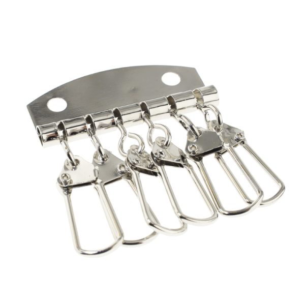 6-Hook Metal Key Plate Organizer for Leather Craft