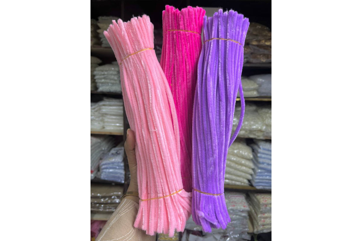 Premium Chenille Stems (Pipe Cleaners) for DIY Crafts & Flower Bouquets - Multi-Colors