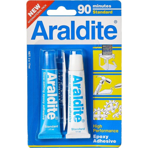 Araldite Standard Epoxy Adhesive – High Performance Super Strong Bond (2 x 17ml)