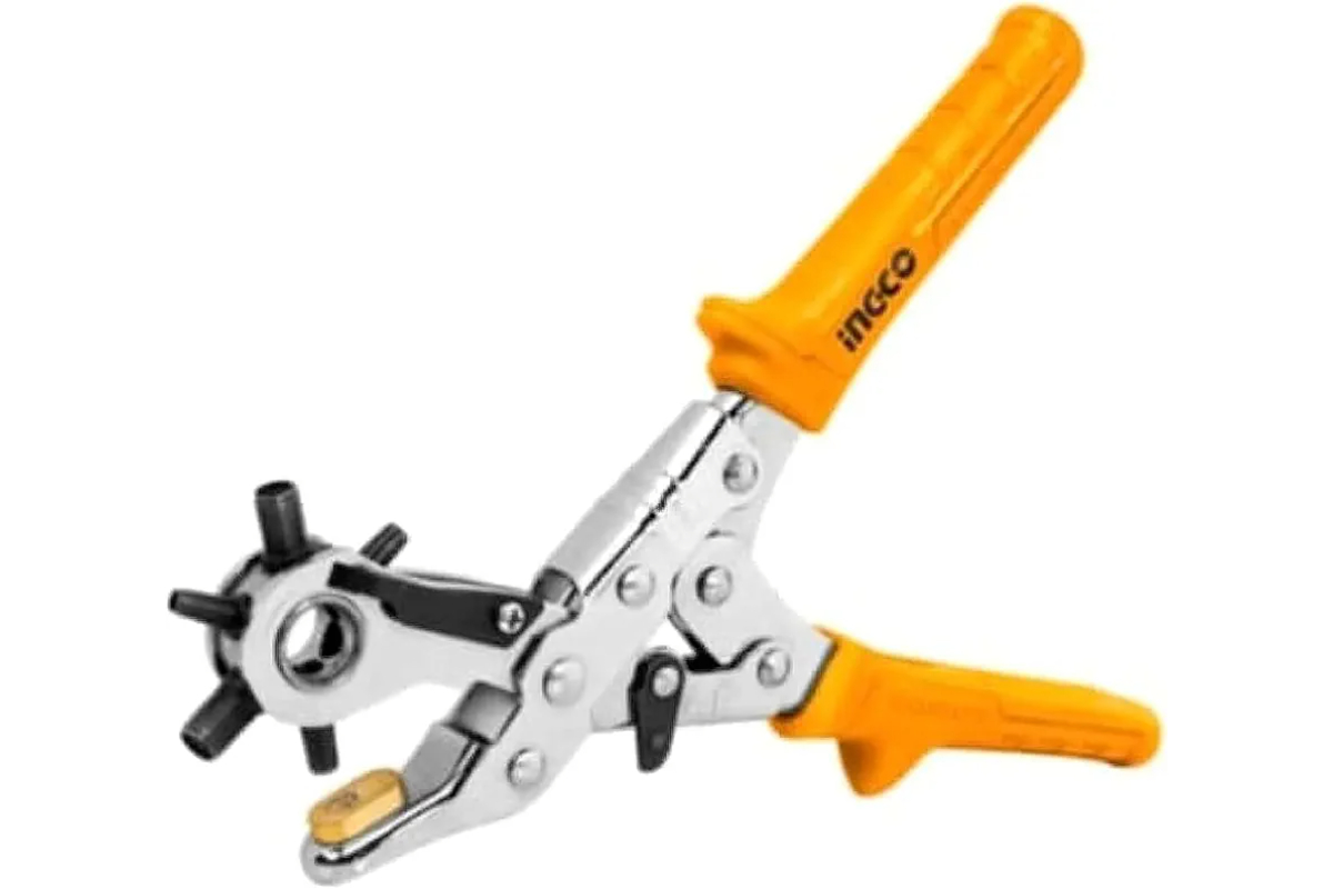 INGCO Professional Rotary Leather Hole Punch Tool – 6 Sizes, Heavy Duty. - Image 3