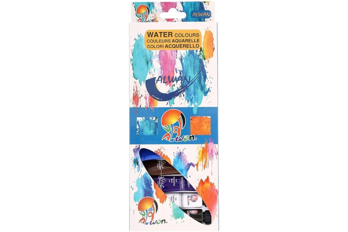 Alwan Water Colour Set - 12 Vibrant Tubes (12ml) for Artists and Hobbyists