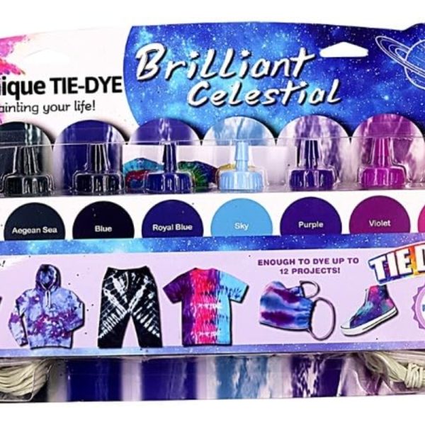 Brilliant Celestial Tie-Dye Kit – Galaxy Color Collection – 8 Vibrant Colors