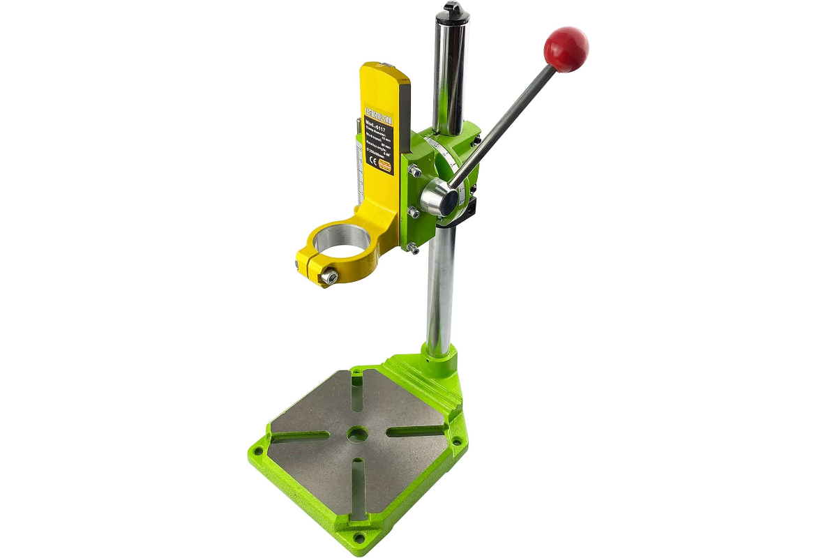 Professional Multi-Angle Electric Drill Stand (0-90°) - High-Precision Bench Drill Press Support for DIY & Crafting