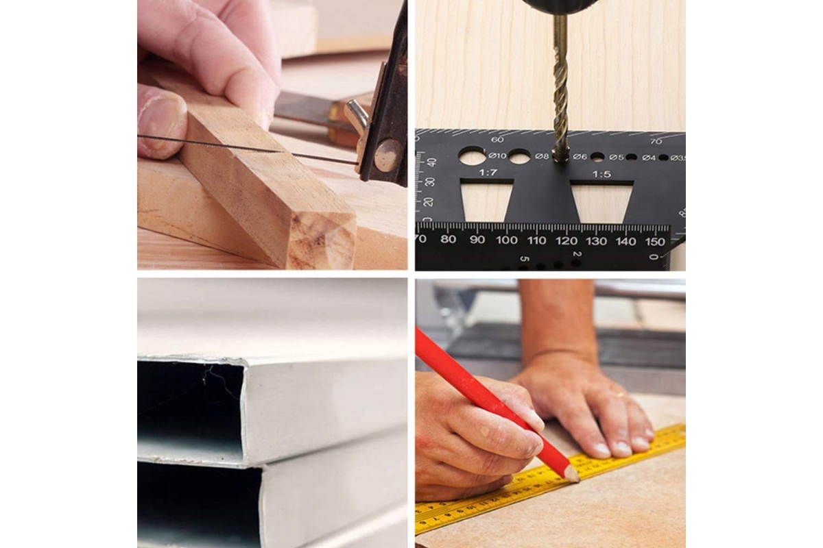 Professional 3D Multi-Angle Measuring Ruler – Precision Woodworking Tool - Image 3