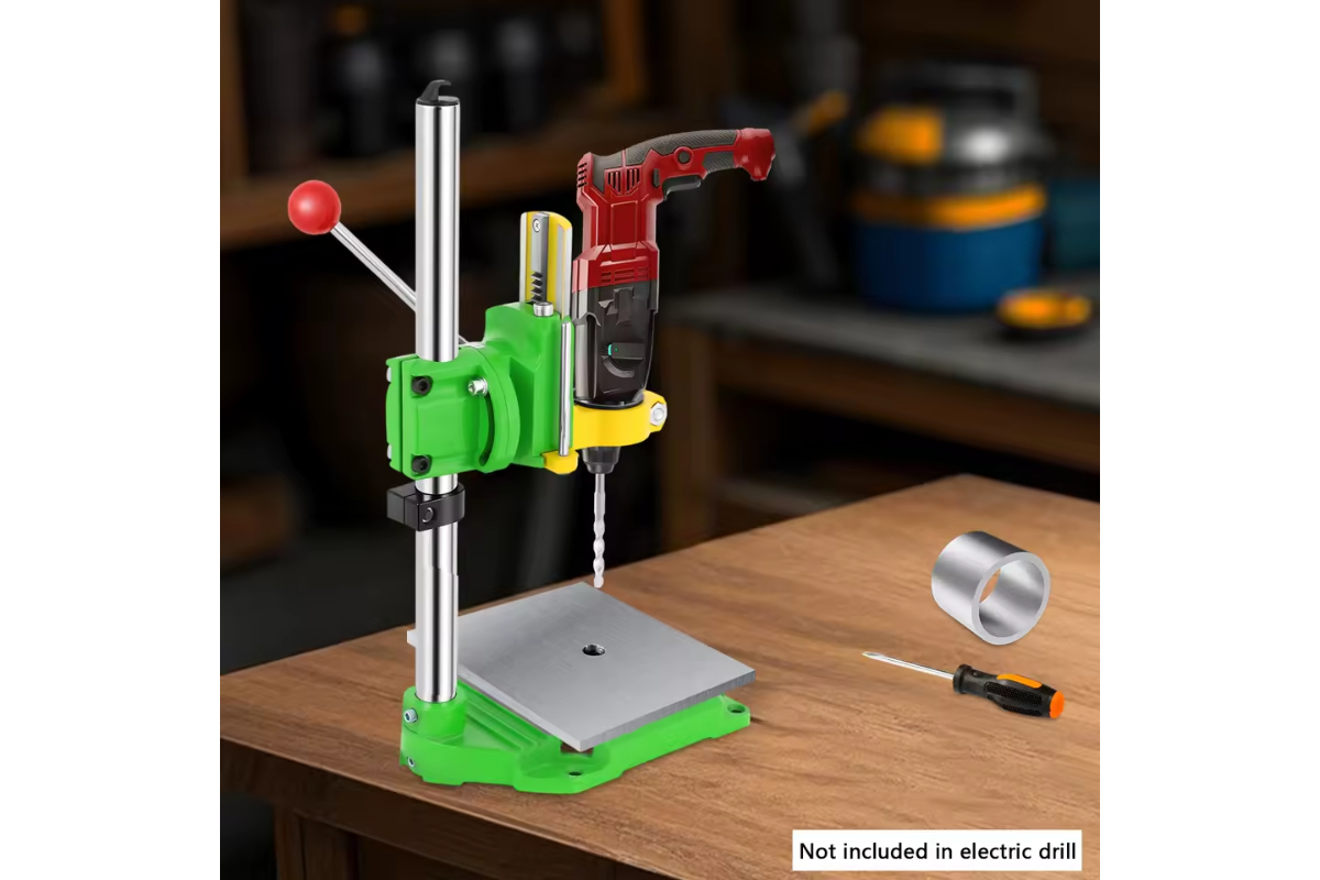 Professional Multi-Angle Electric Drill Stand (0-90°) - High-Precision Bench Drill Press Support for DIY & Crafting - Image 7