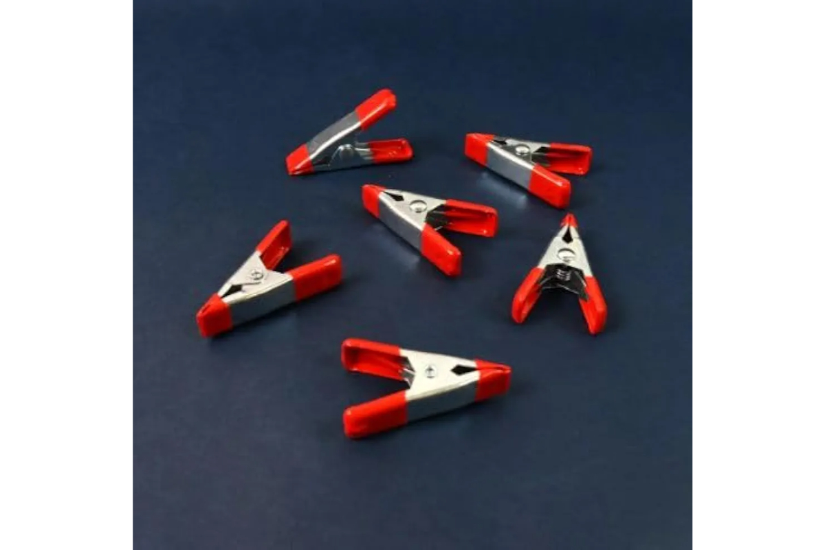 10-Piece Mini Spring Clamp Set - 2" Heavy Duty Metal Clamps for Crafts, DIY & Woodworking - Image 3