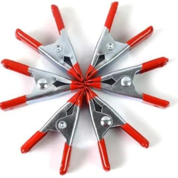 10-Piece Mini Spring Clamp Set – 2″ Heavy Duty Metal Clamps for Crafts, DIY & Woodworking