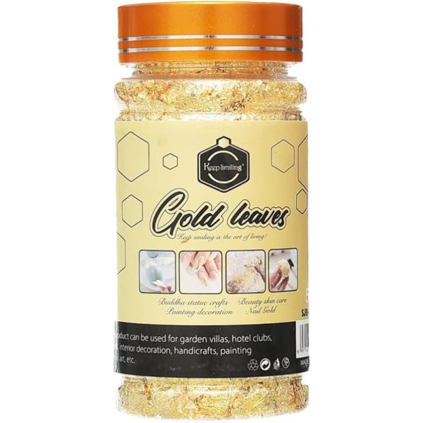 Premium Gold Leaf Flakes – Metallic Foil for Resin & Arts