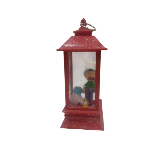 Red Decorative Lantern with Fun Cartoon Character