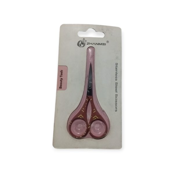 ZHANMEI Beauty Scissors – Stainless Steel Precision Trimmer for Eyebrows & Grooming