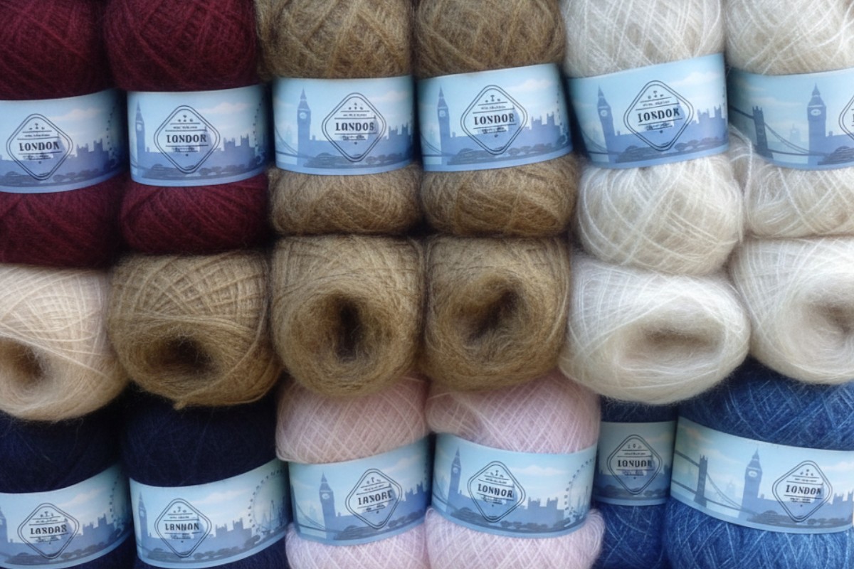 London Soft Mohair Wool Yarn - 100g Thread