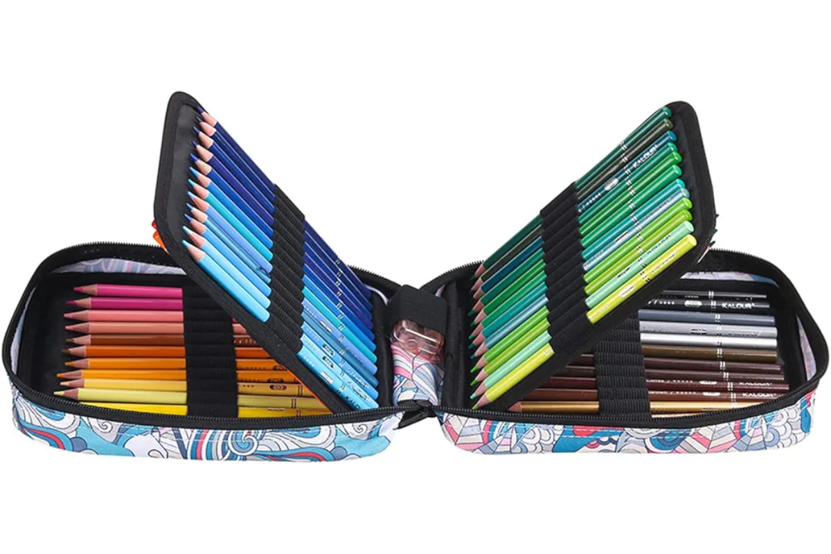 KALOUR Professional Colored Pencils Set - 72 Colors with Patterned Carrying Case. - Image 5