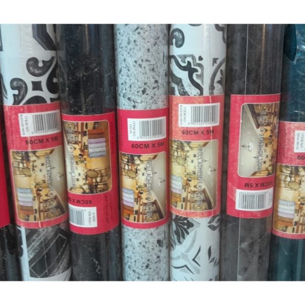 Heat and Water Resistant Self-Adhesive Film for Ceramic and Marble – 60cm x 5m – Modern Designs