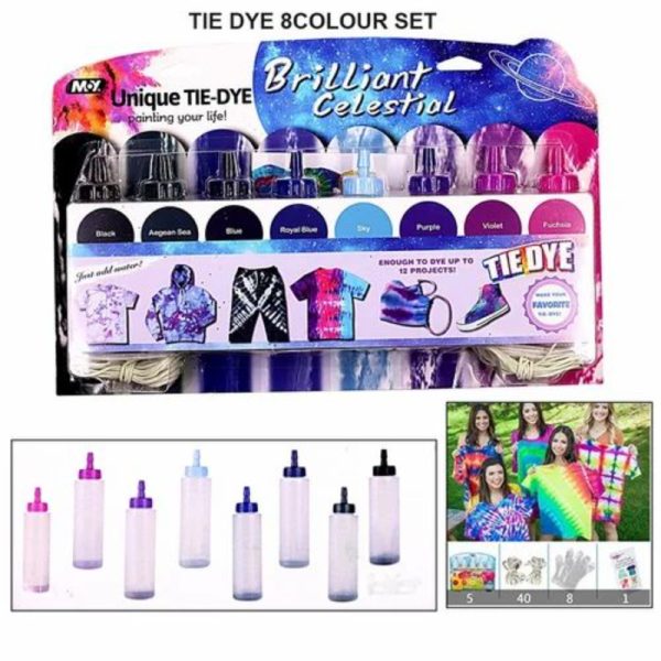 M.Y Brilliant Celestial Tie-Dye Kit – 8 Colors Set
