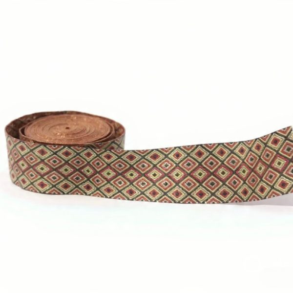 Vintage Geometric Jacquard Embroidered Ribbon – 5cm Width
