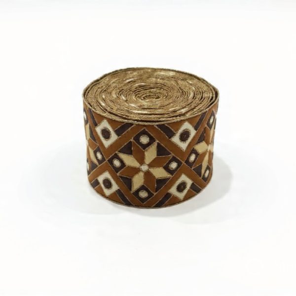 Handmade Embroidered Jacquard Ribbon – 6cm